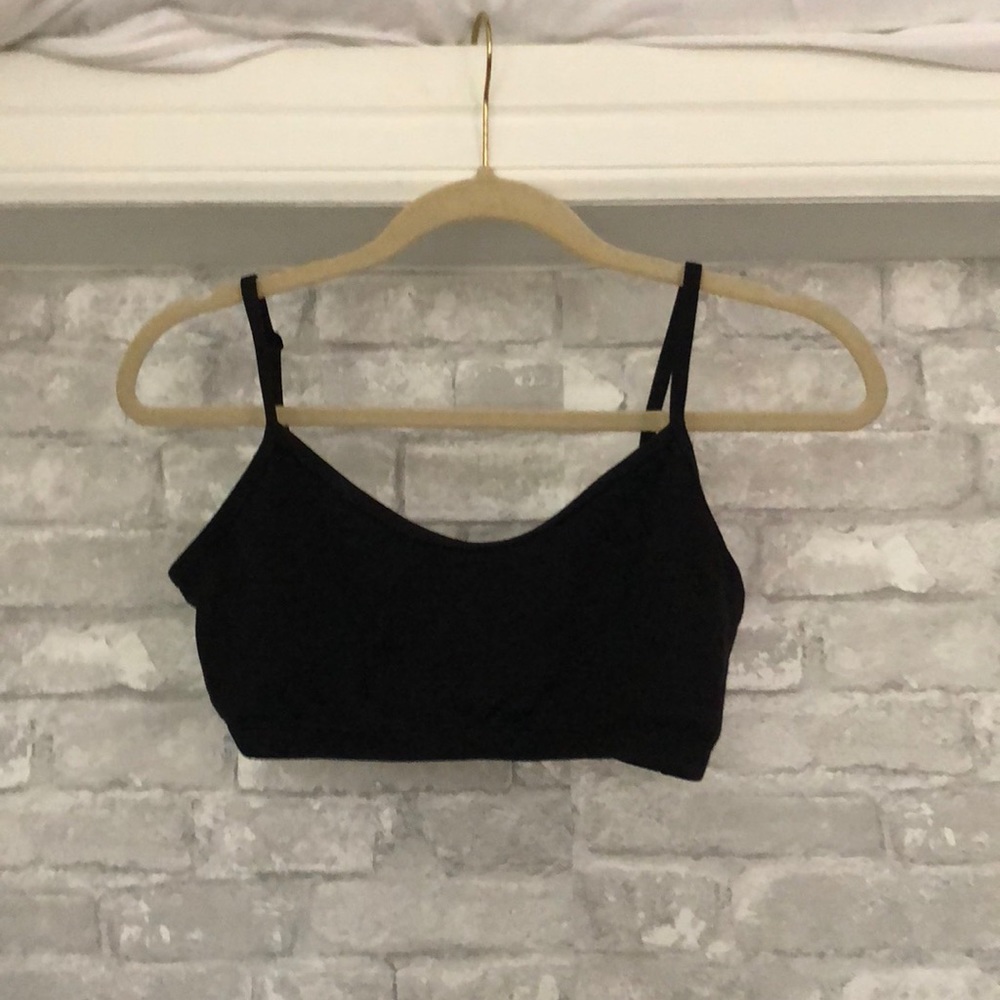 Black shell bra